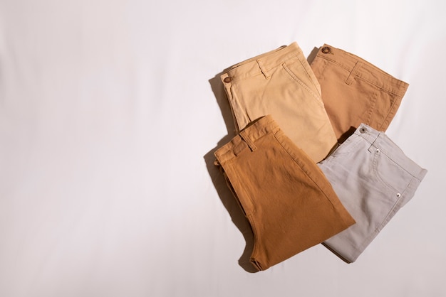 Four bottom wear with different fabrics